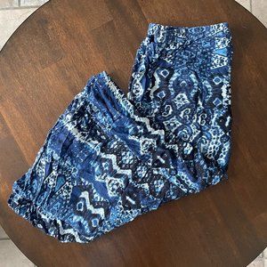 Blue and Black Maxi Skirt